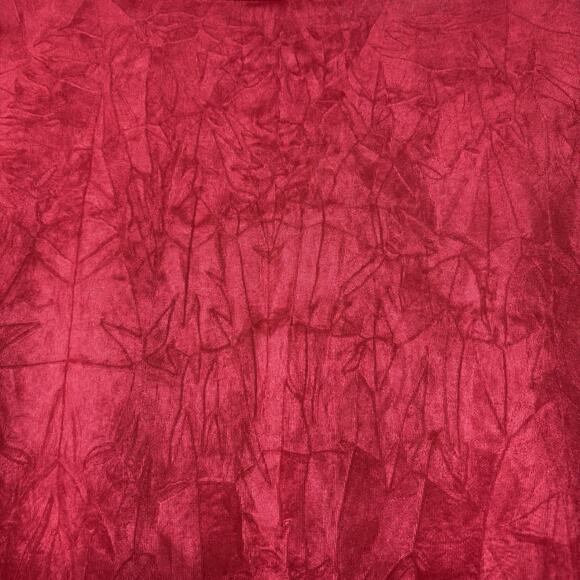 Amywear Red Rosette Neck Ruffle Texture Retro Y2K Statement Top Tunic Size Large - Picture 6 of 10